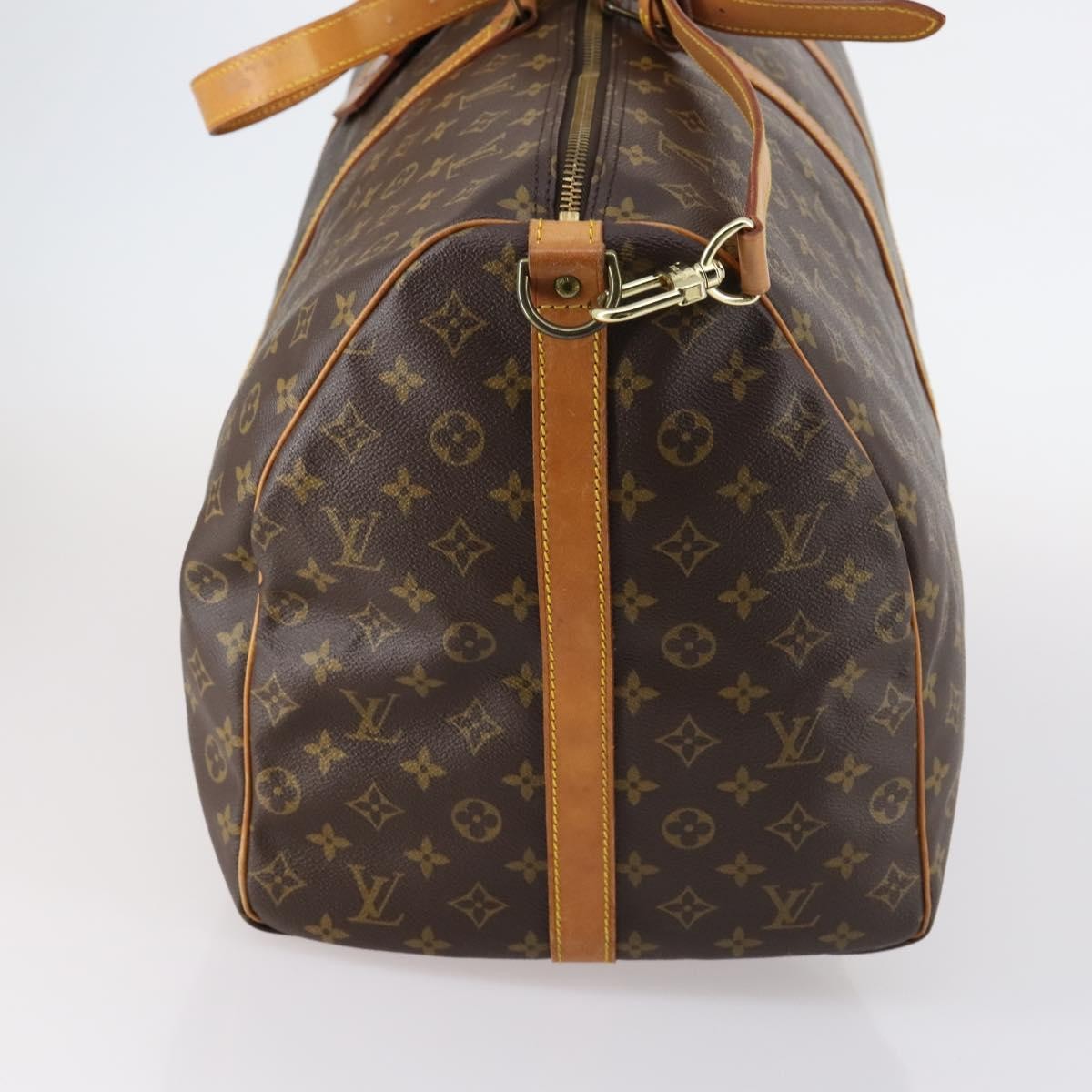 Louis Vuitton Keepall Bandouliere Bag Monogram Canvas, BROWN, CANVAS, Travel bag