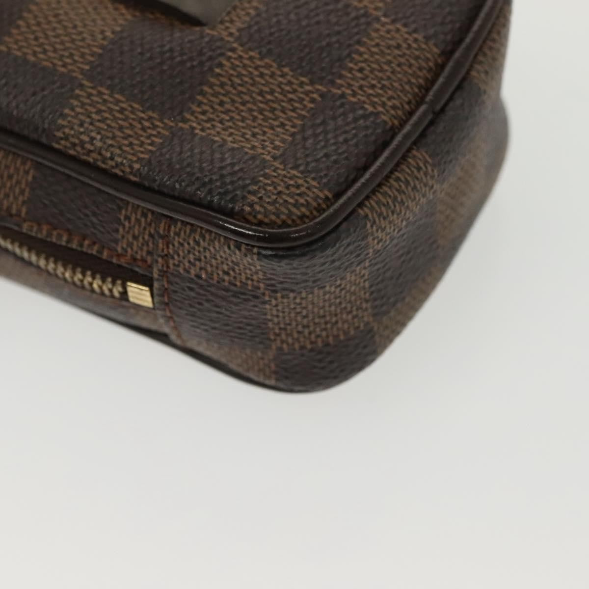 Louis Vuitton Etui Okapi Camera Case Damier, BROWN, CANVAS, Clutche & pouche