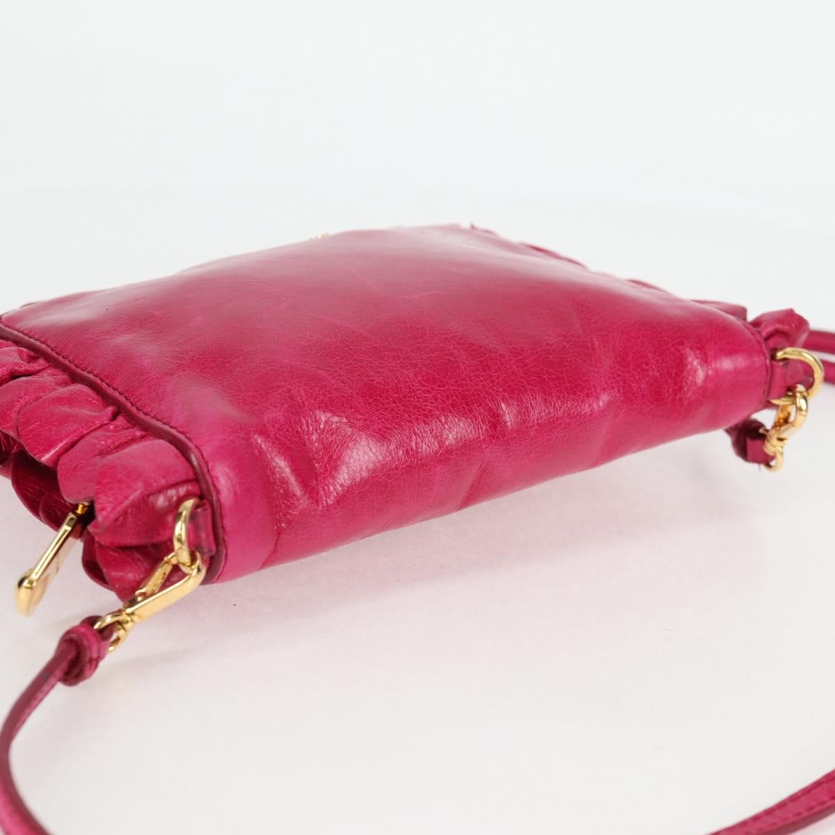 Miu Miu Shoulder Bag Leather, PINK, LEATHER, Shoulder bag