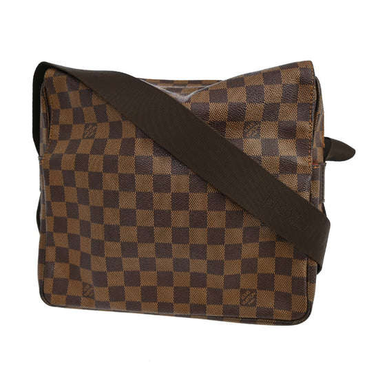 Louis Vuitton Naviglio Handbag Damier, BROWN, CANVAS, Shoulder bag