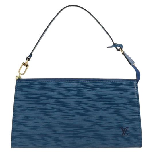 Louis Vuitton Pochette Accessoires Epi Leather, Blue, Leather, Clutch