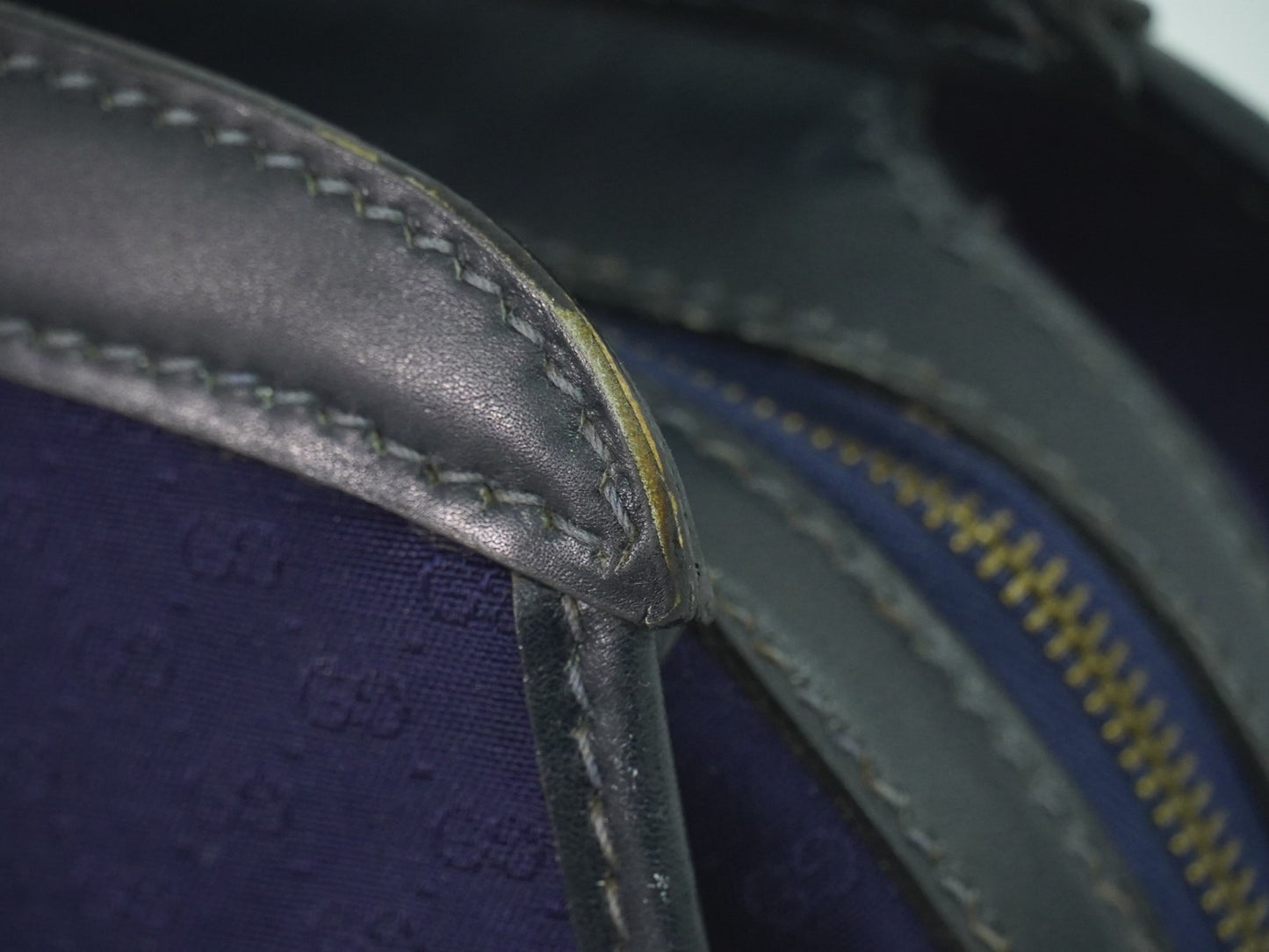 Gucci Micro GG supreme handbag Canvas, NAVY, CANVAS, Handbag