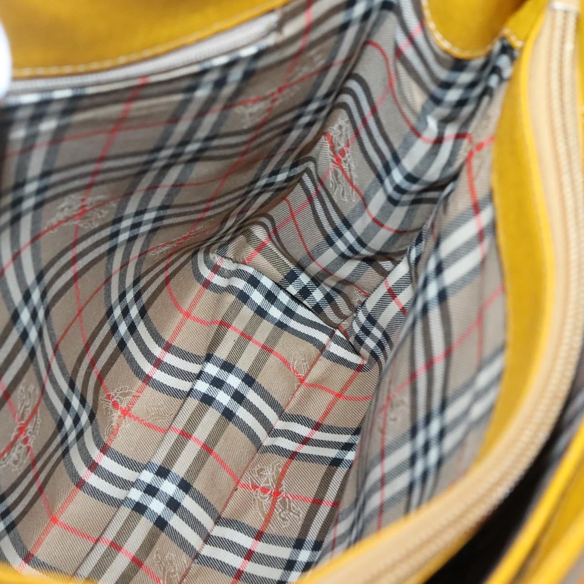 Burberry Vintage Handbag Leather, YELLOW, LEATHER, Handbag