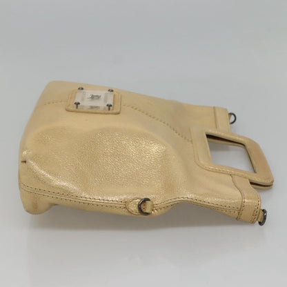 Burberry Blue Label Tote Bag Leather, GOLD, LEATHER, Tote bag