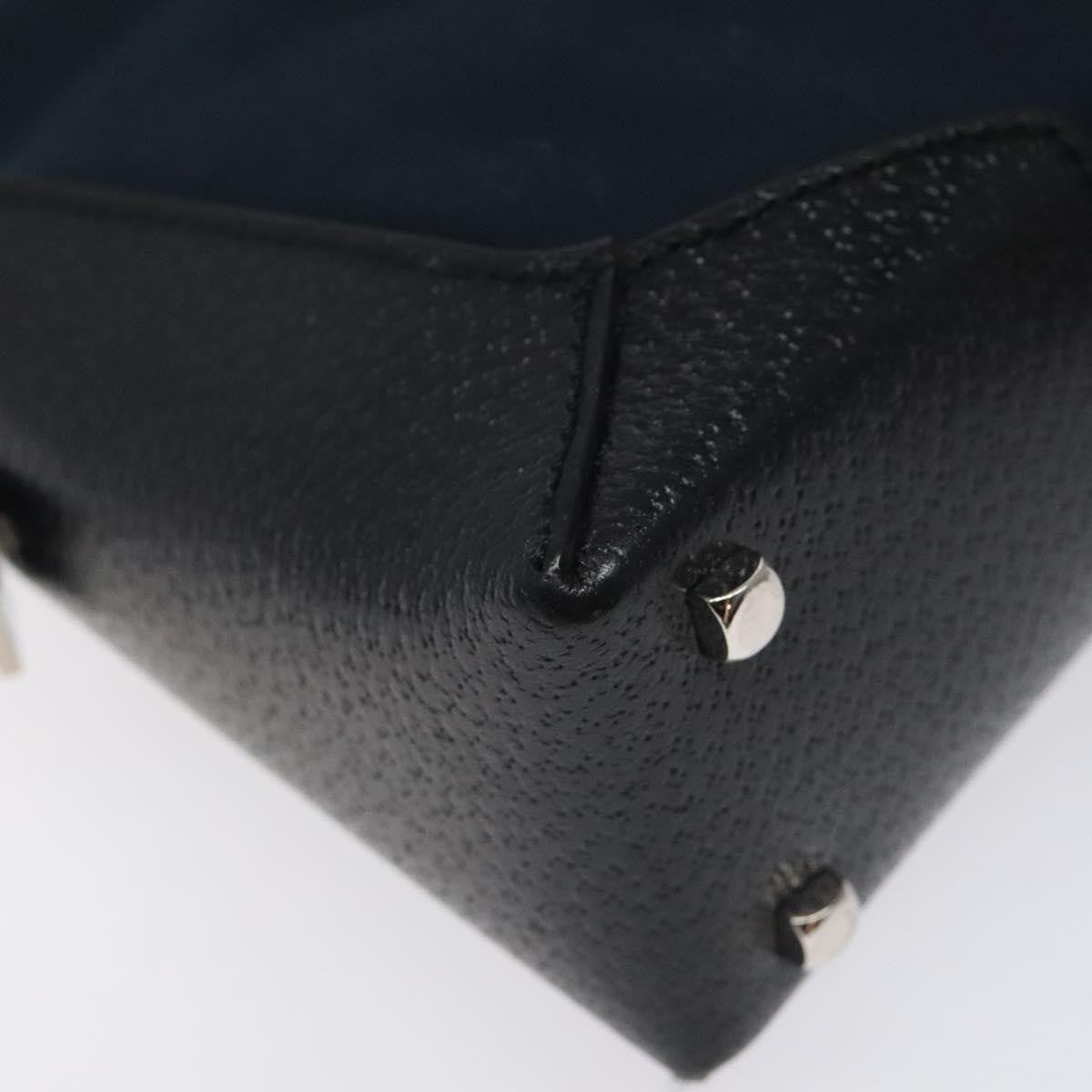 Salvatore Ferragamo Vintage Shoulder Bag Canvas, NAVY, CANVAS, Shoulder bag