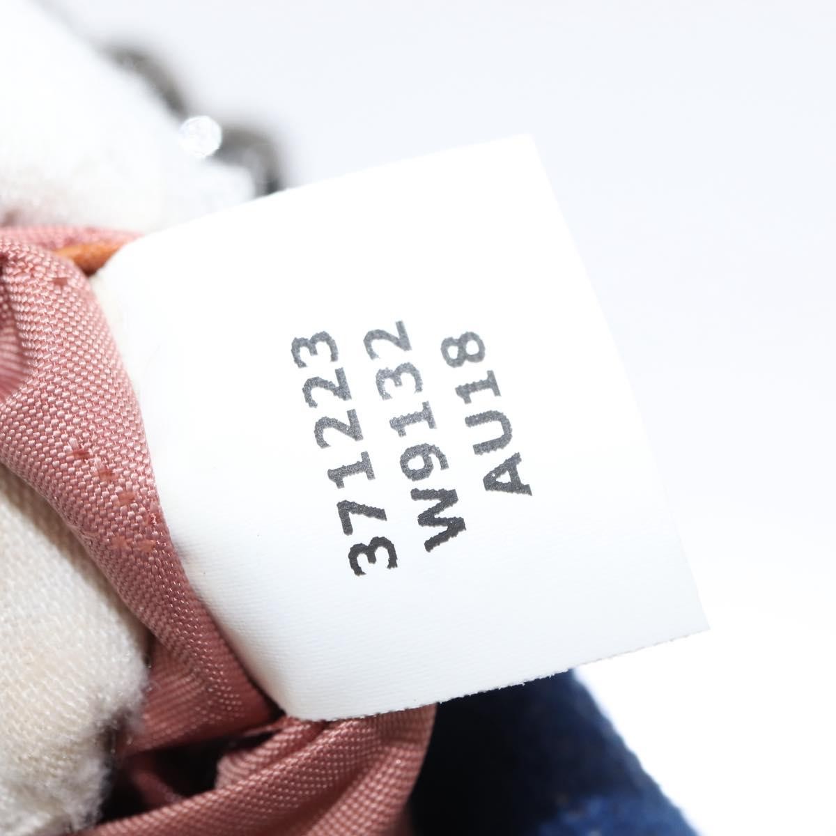 Stella McCartney Falabella Fold Over Crossbody Bag Shaggy Deer, BLUE, POLYESTER, Shoulder bag