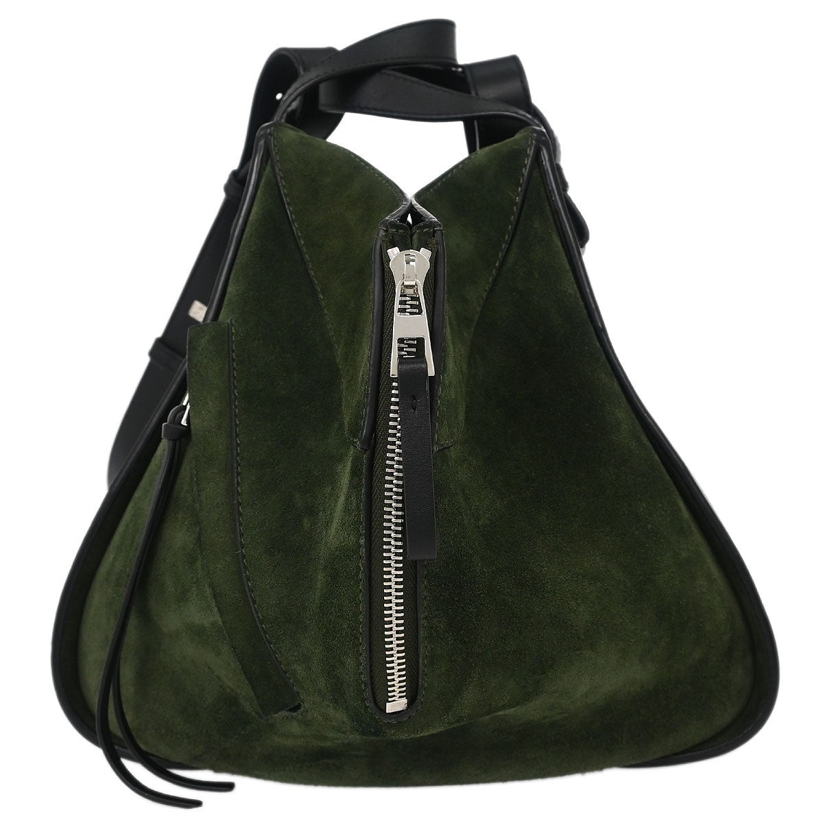 Loewe Hammock Bag Leather and Suede, GREEN, SUEDE, Handbag
