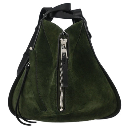 Loewe Hammock Bag Leather and Suede, GREEN, SUEDE, Handbag