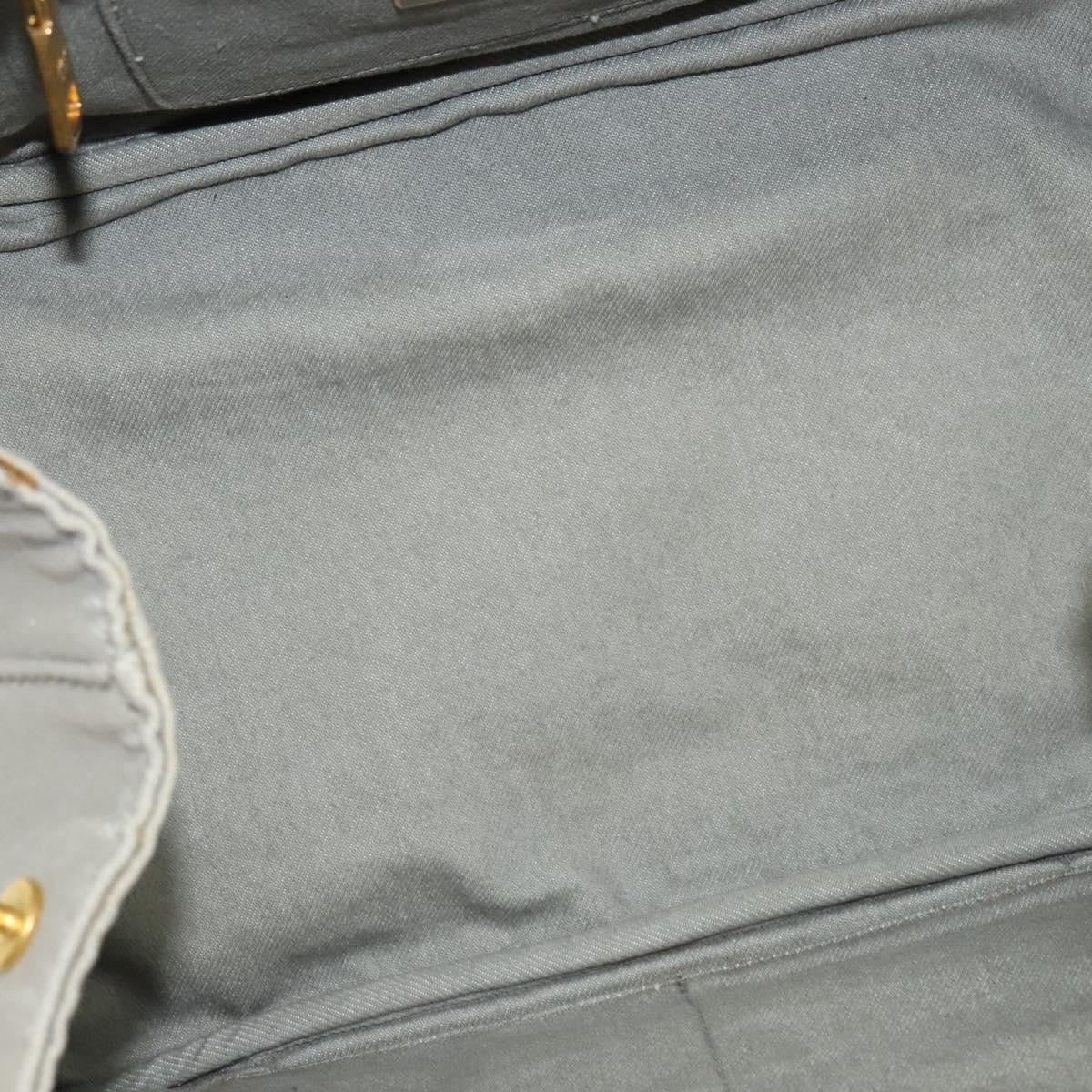 Prada Canapa Tote Canvas, GRAY, CANVAS, Tote bag