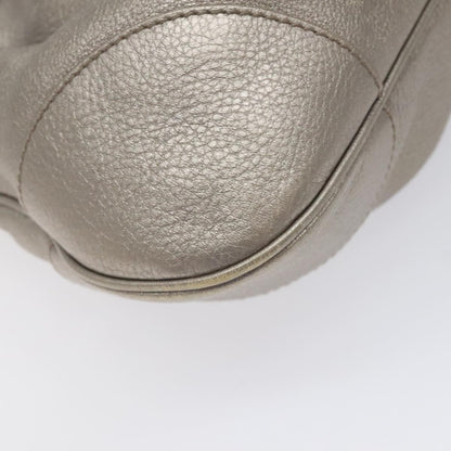 Salvatore Ferragamo Marisa Satchel Leather, SILVER, LEATHER, Shoulder bag