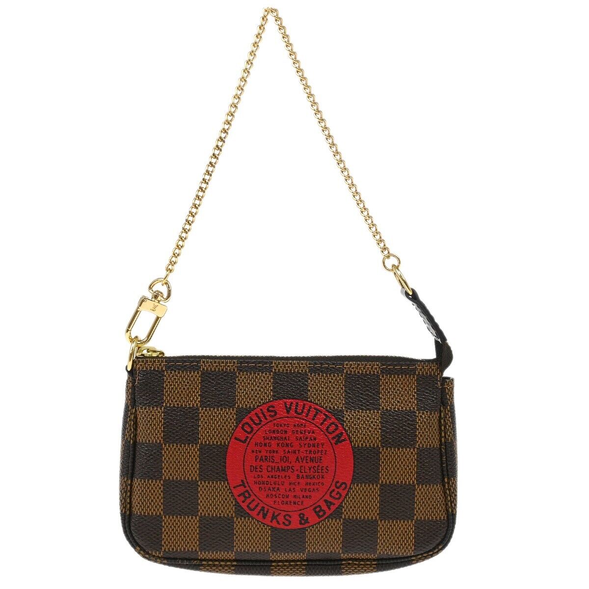 Louis Vuitton Pochette Accessoires Limited Edition Damier, BROWN, CANVAS, Clutche & pouche