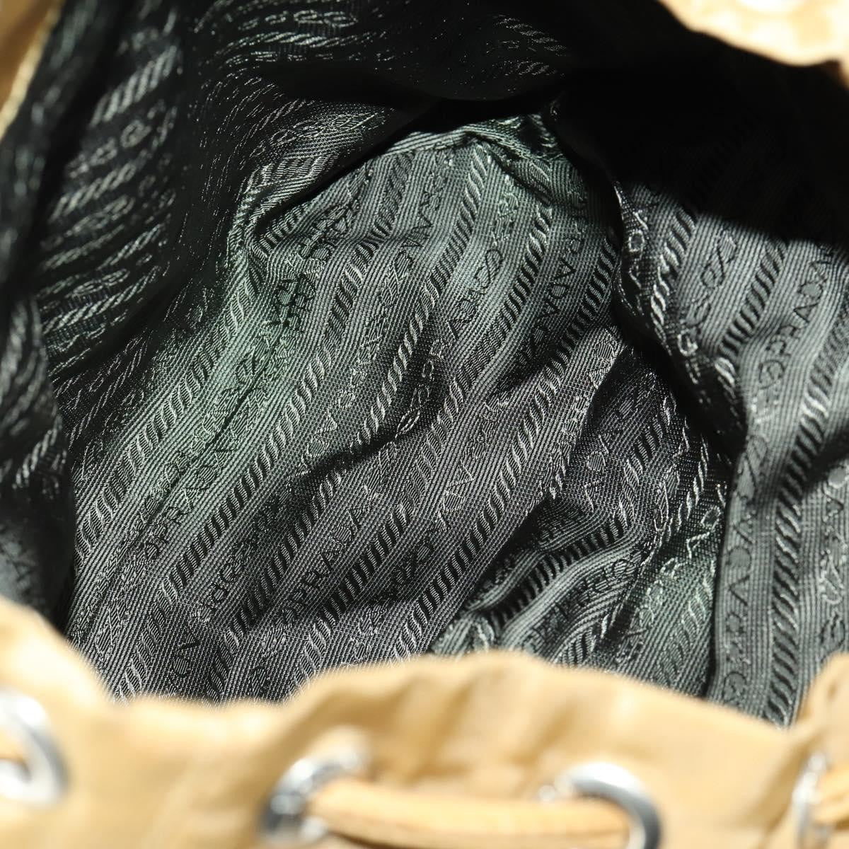 Prada Double Front Pocket Backpack Tessuto, BEIGE, NYLON, Backpack