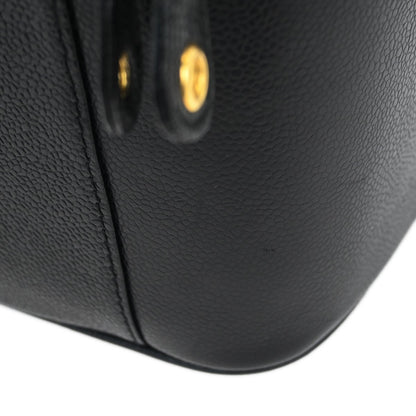 Chanel Vintage Timeless Vanity Case Caviar, BLACK, LEATHER, Handbag