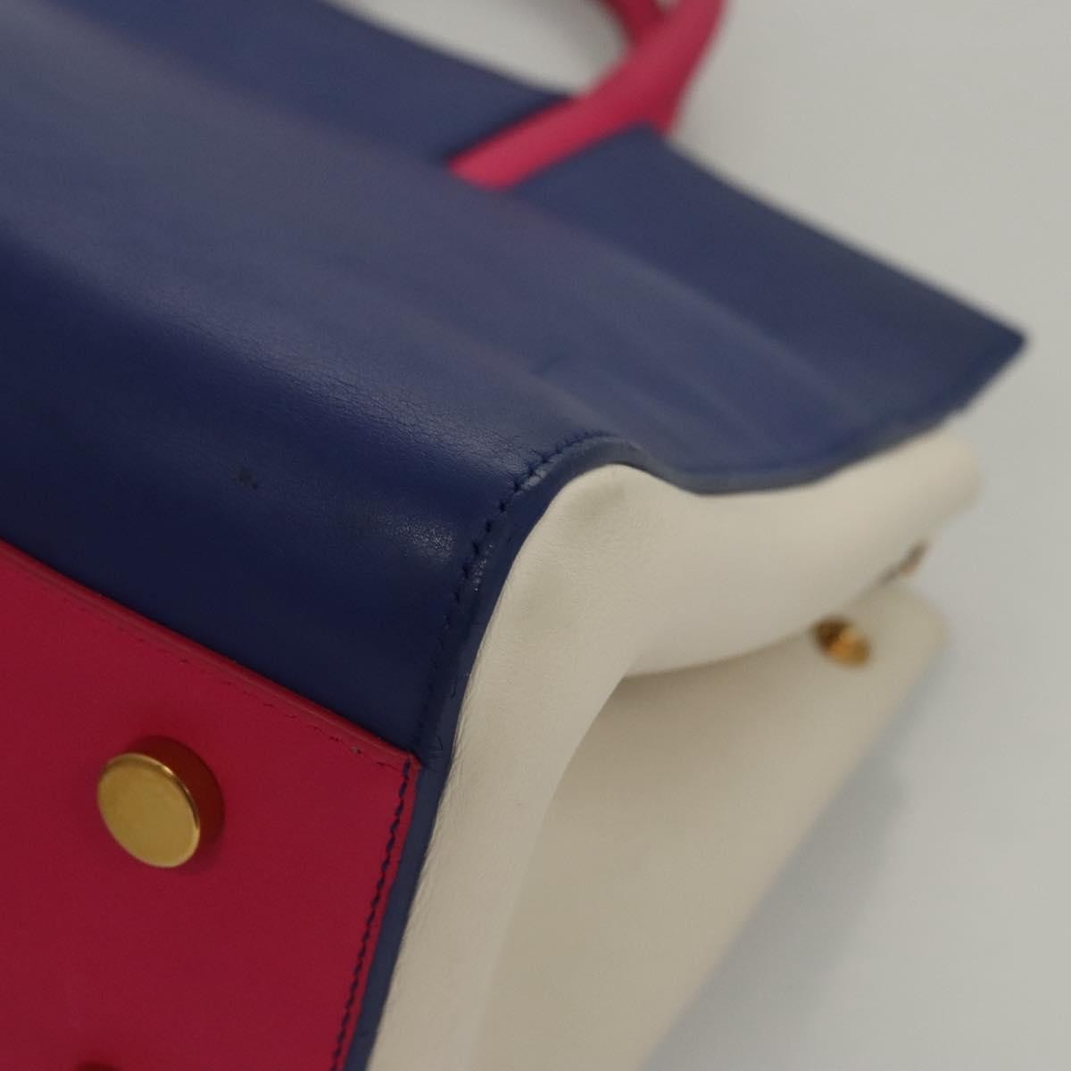 Saint Laurent Rive Gauche Cabas Leather, BLUE, LEATHER, Handbag