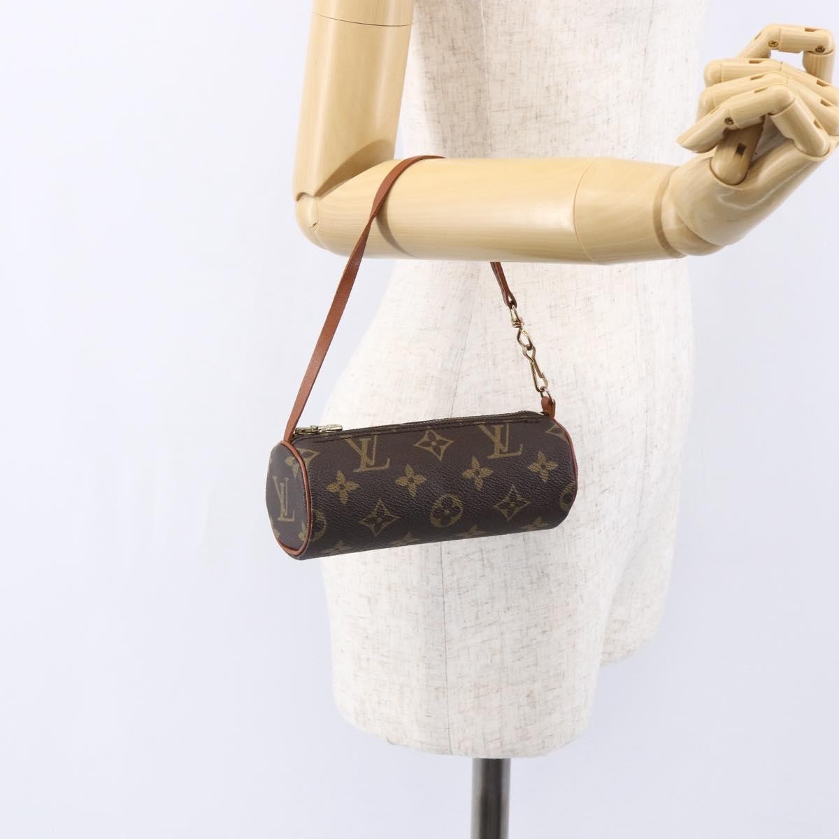 Louis Vuitton Papillon Pochette Monogram Canvas, BROWN, CANVAS, Clutche & pouche