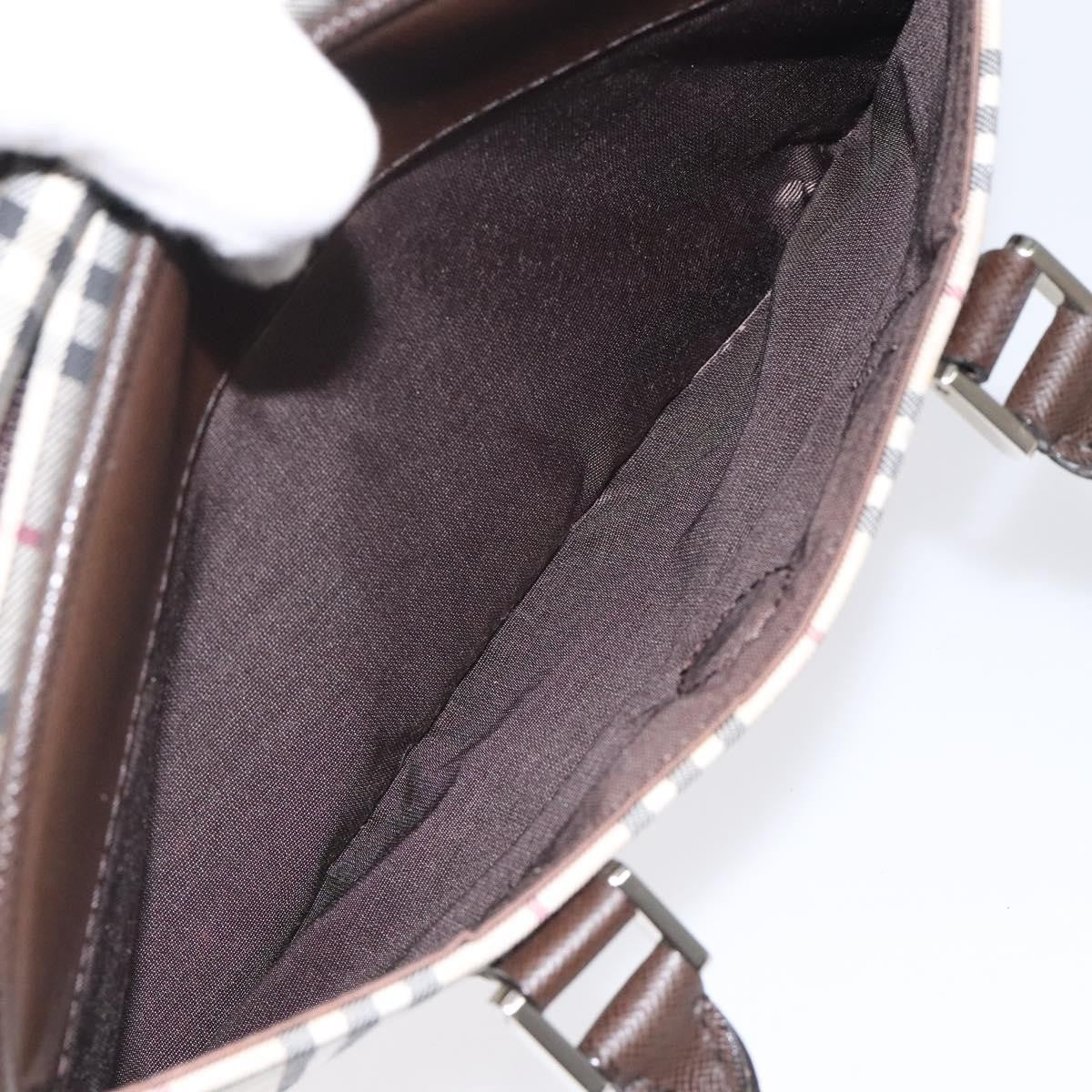 Burberry Nova Check Bowling Bag Canvas, BEIGE, CANVAS, Travel bag