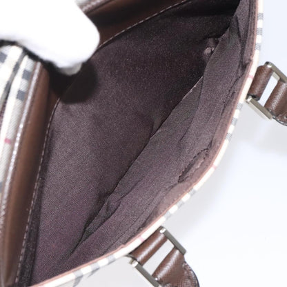 Burberry Nova Check Bowling Bag Canvas, BEIGE, CANVAS, Travel bag