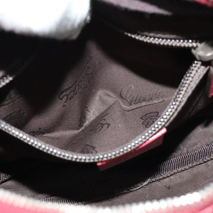 Gucci Zip Messenger Bag (Outlet) Canvas, RED, CANVAS, Shoulder bag