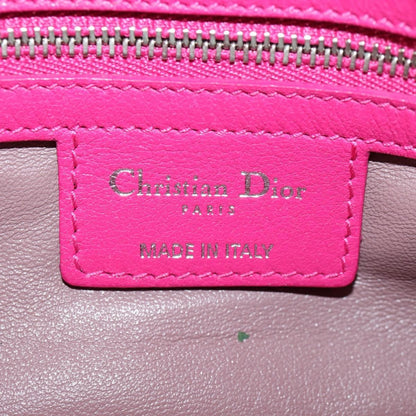 Christian Dior Long Chain Miss Dior Bag Cannage Quilt Lambskin, PINK, LEATHER, Shoulder bag