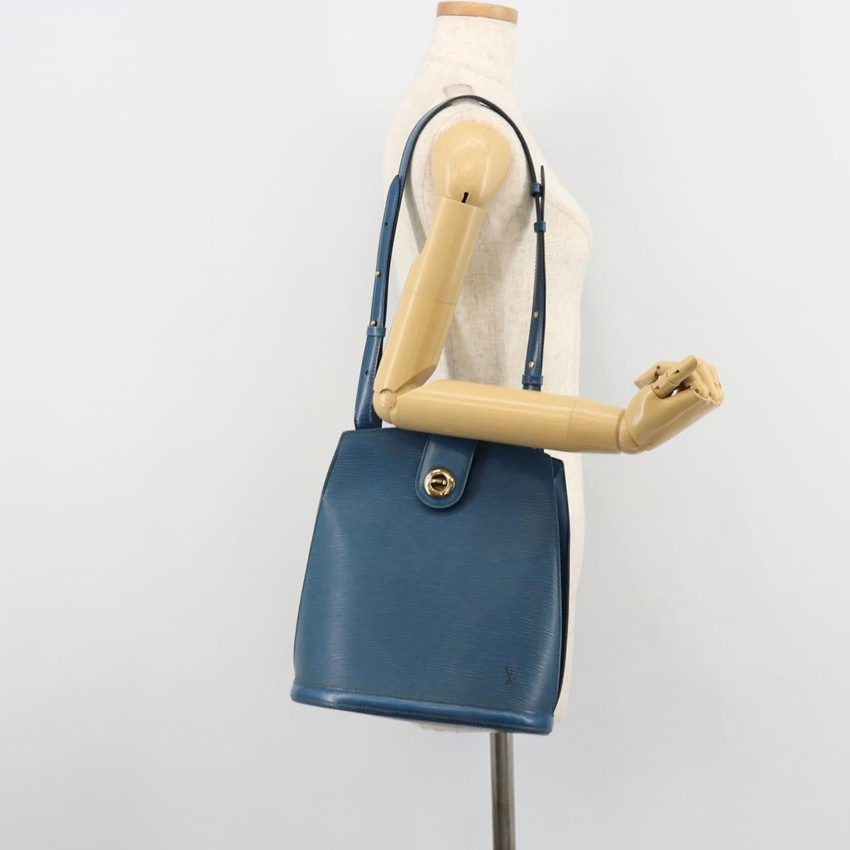 Louis Vuitton Cluny Shoulder Bag Epi Leather, Blue, Leather, Shoulder Bag