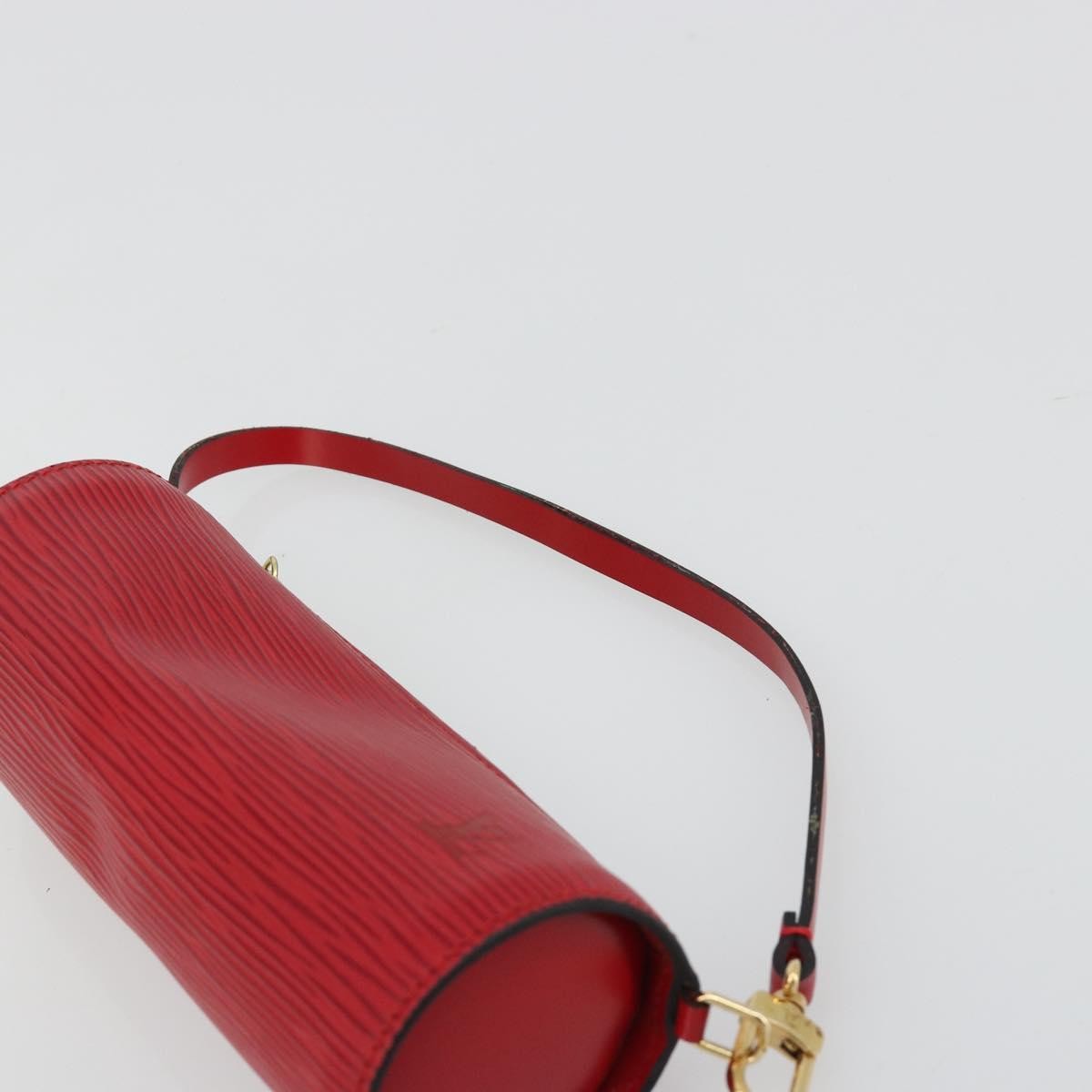 Louis Vuitton Soufflot Pochette Epi Leather, Red, Leather, Clutch