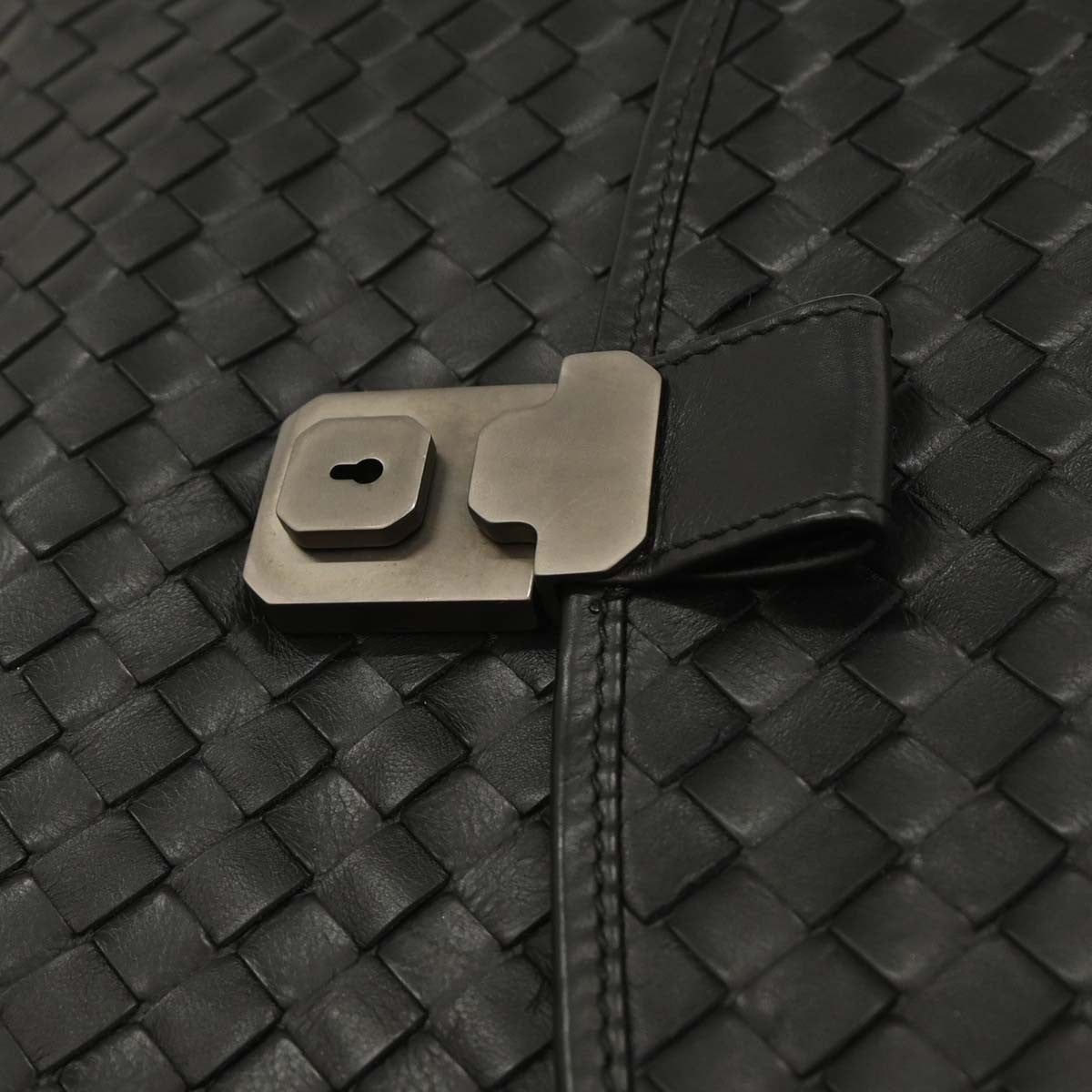 Bottega Veneta Intrecciato Briefcase Leather, BLACK, LEATHER, Briefcase