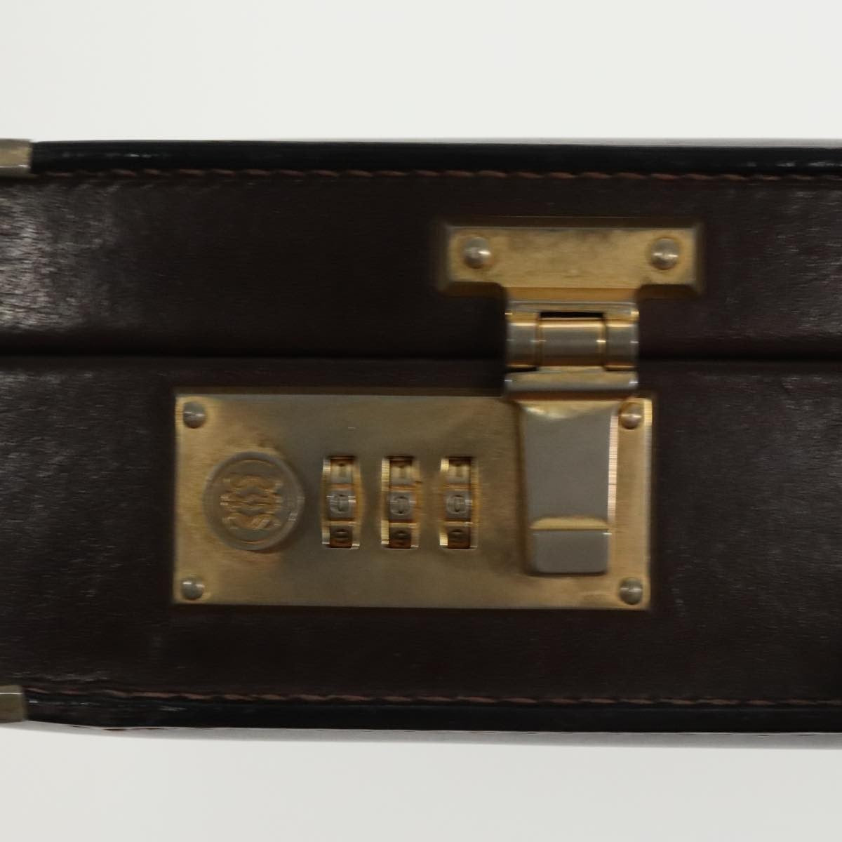 Loewe Anagram Business Leather, BROWN, LEATHER, Briefcase