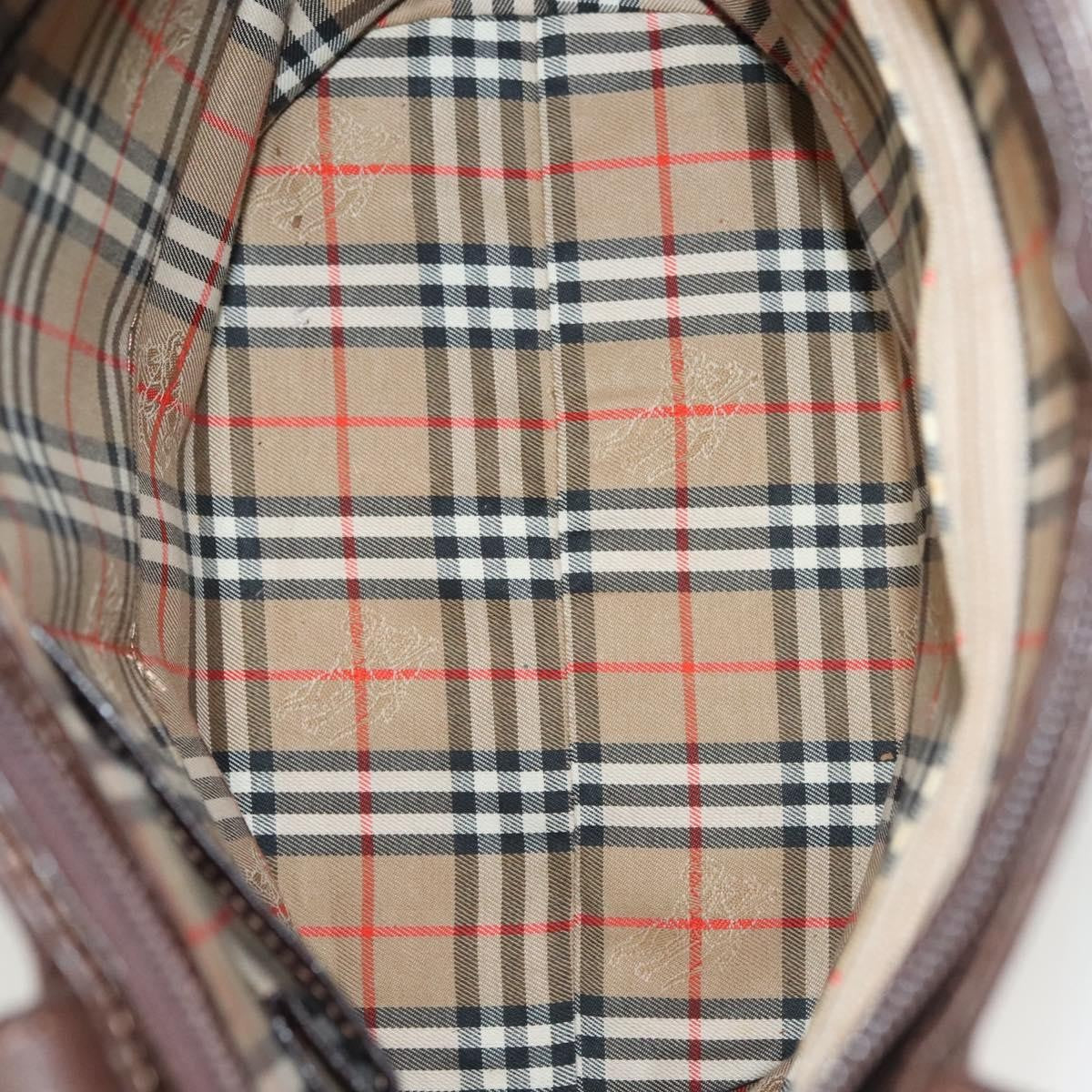 Burberry Handle Tote Leather, BROWN, LEATHER, Tote bag