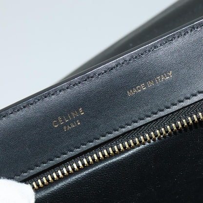 Celine Trapeze Bag Leather, BLUE, LEATHER, Handbag