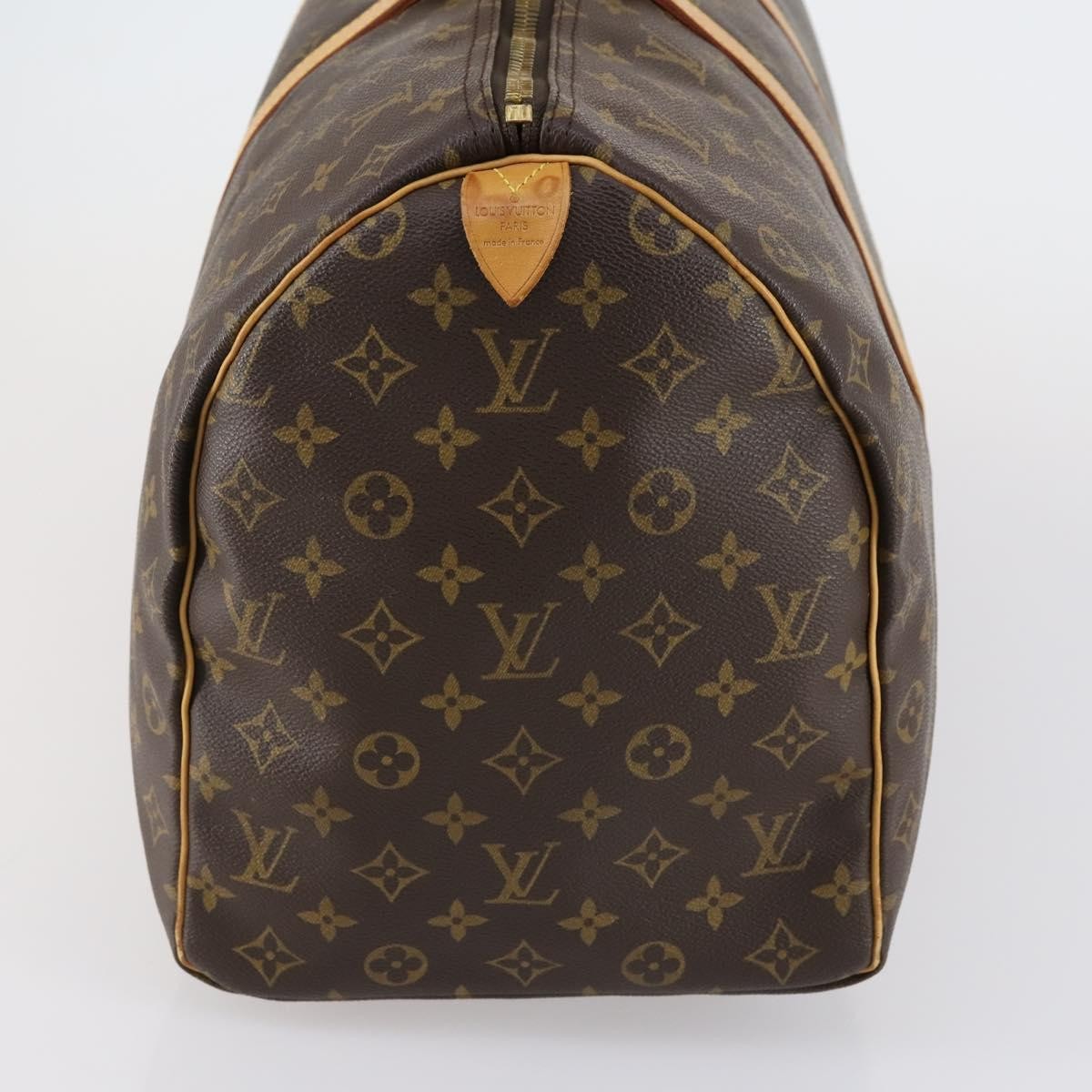 Louis Vuitton Keepall Bag Monogram Canvas, BROWN, CANVAS, Travel bag