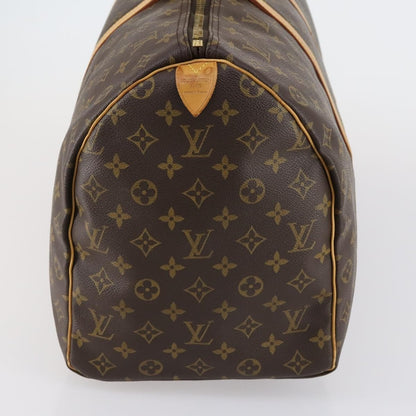 Louis Vuitton Keepall Bag Monogram Canvas, BROWN, CANVAS, Travel bag