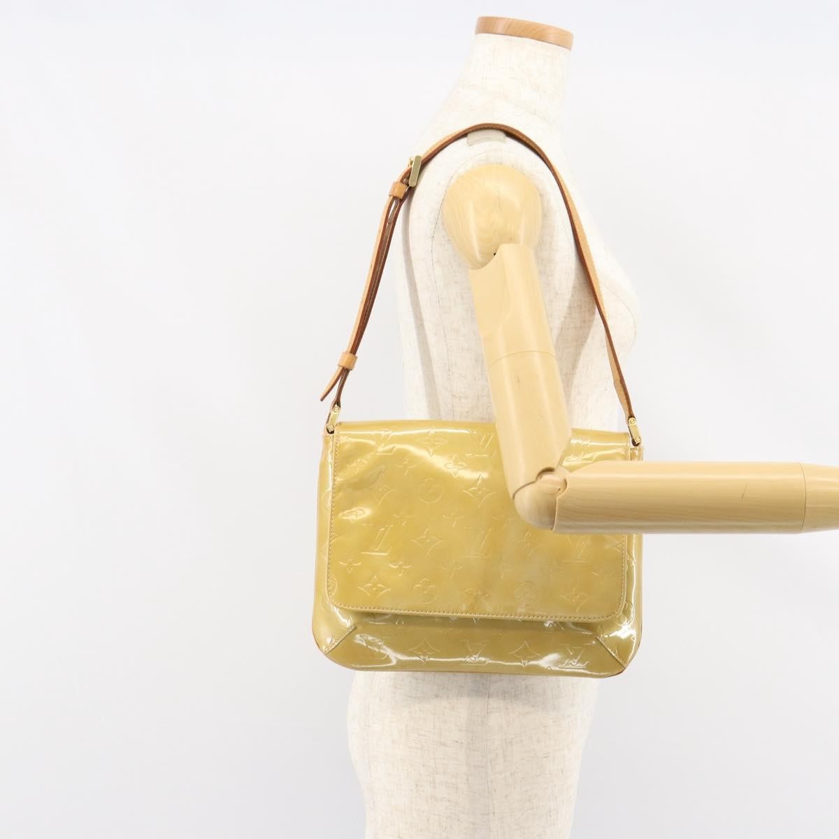 Louis Vuitton Thompson Street Handbag Monogram Vernis, BEIGE, PATENT_LEATHER, Shoulder bag