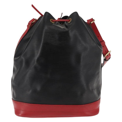 Louis Vuitton Bicolor Noe Handbag Epi Leather, BLACK, LEATHER, Shoulder bag