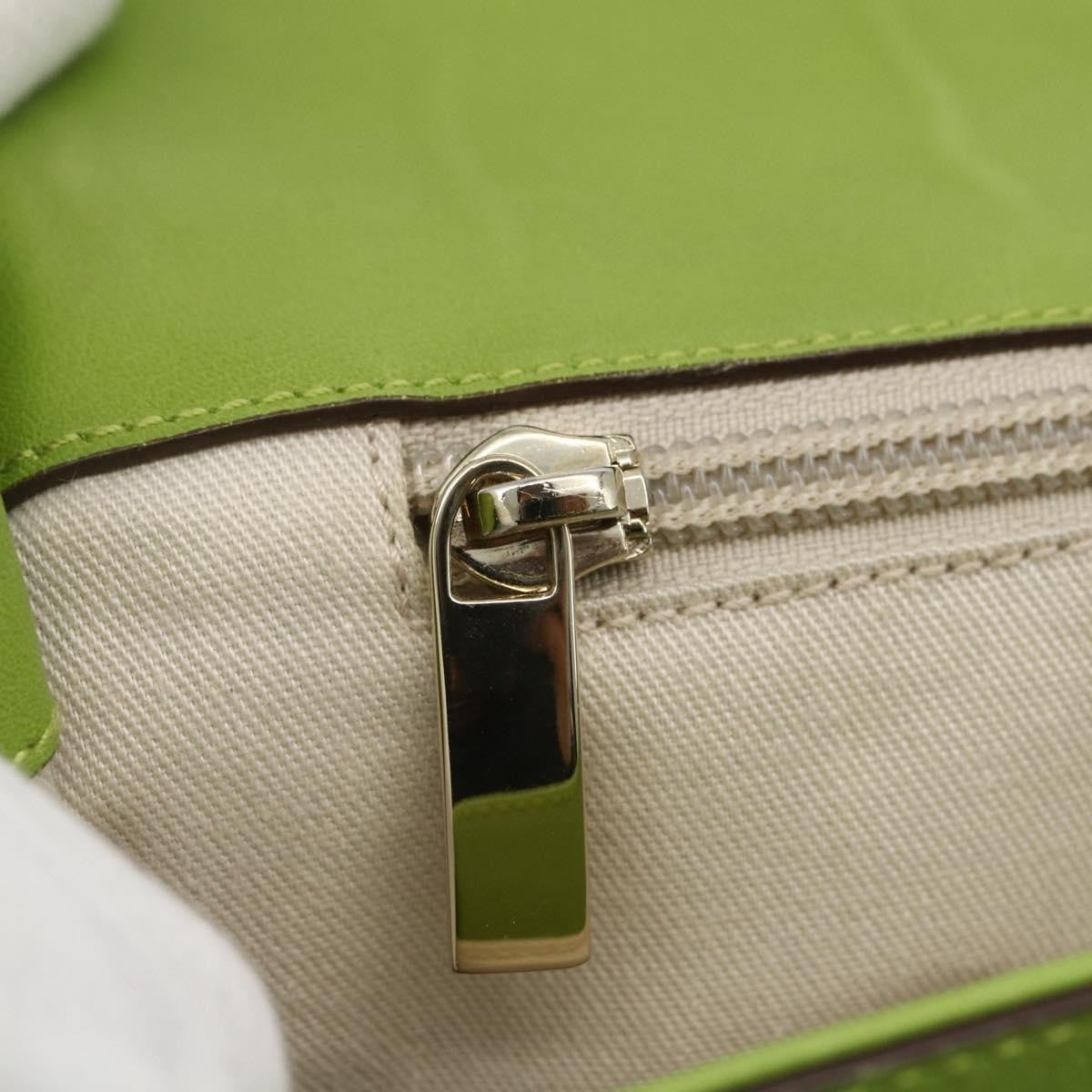 Salvatore Ferragamo Virna Satchel Leather, GREEN, LEATHER, Handbag