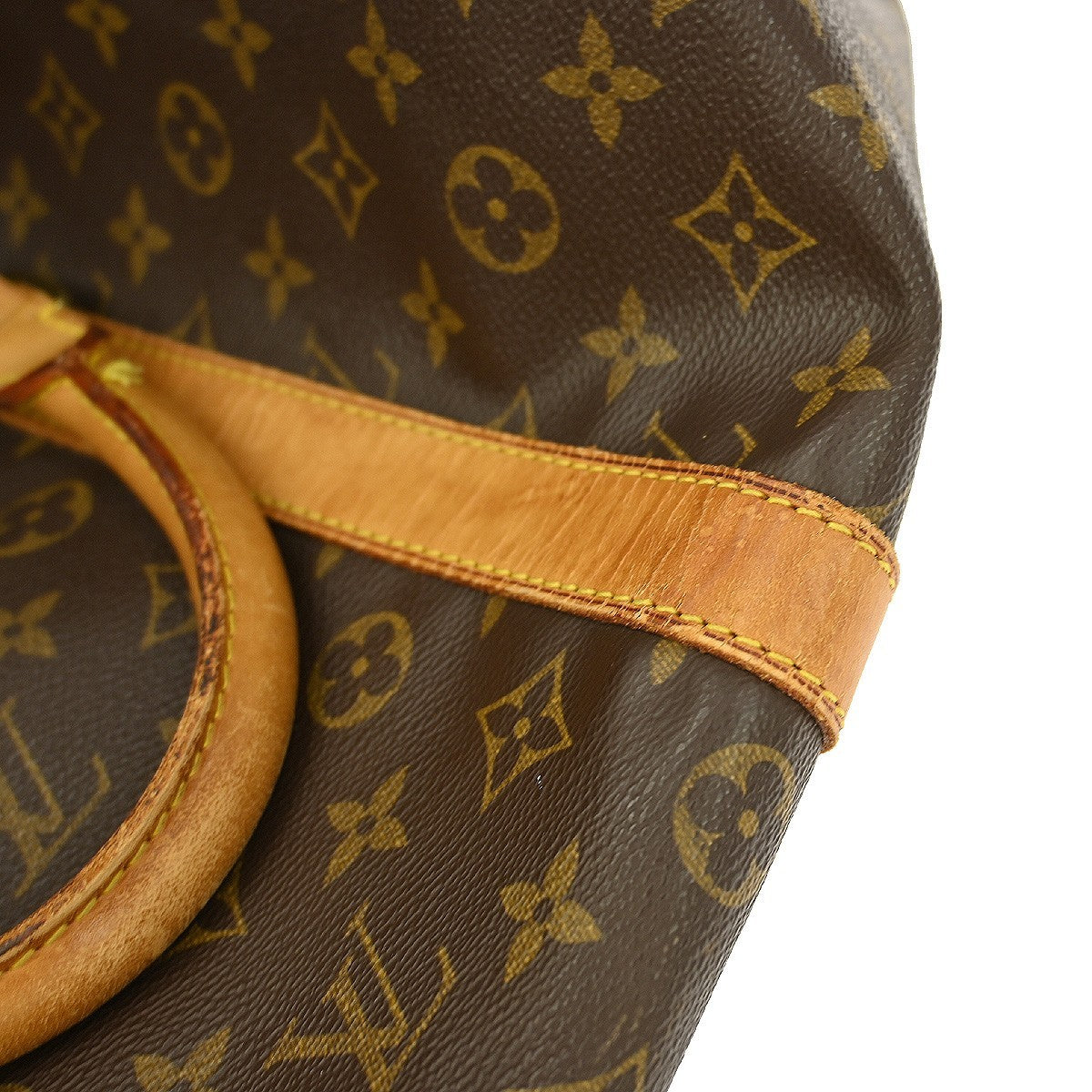 Louis Vuitton Keepall Bag Monogram Canvas, BROWN, CANVAS, Travel bag