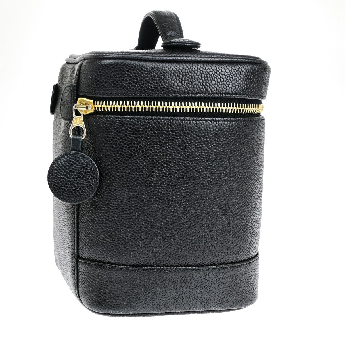 Chanel Vintage Timeless Vanity Case Caviar, BLACK, CALFSKIN, Handbag