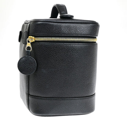 Chanel Vintage Timeless Vanity Case Caviar, BLACK, CALFSKIN, Handbag