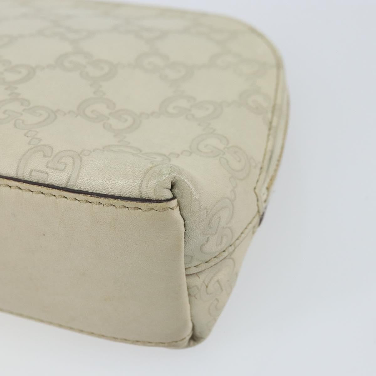 Gucci Cosmetic Pouch Guccissima Leather, BEIGE, CANVAS, Clutche & pouche