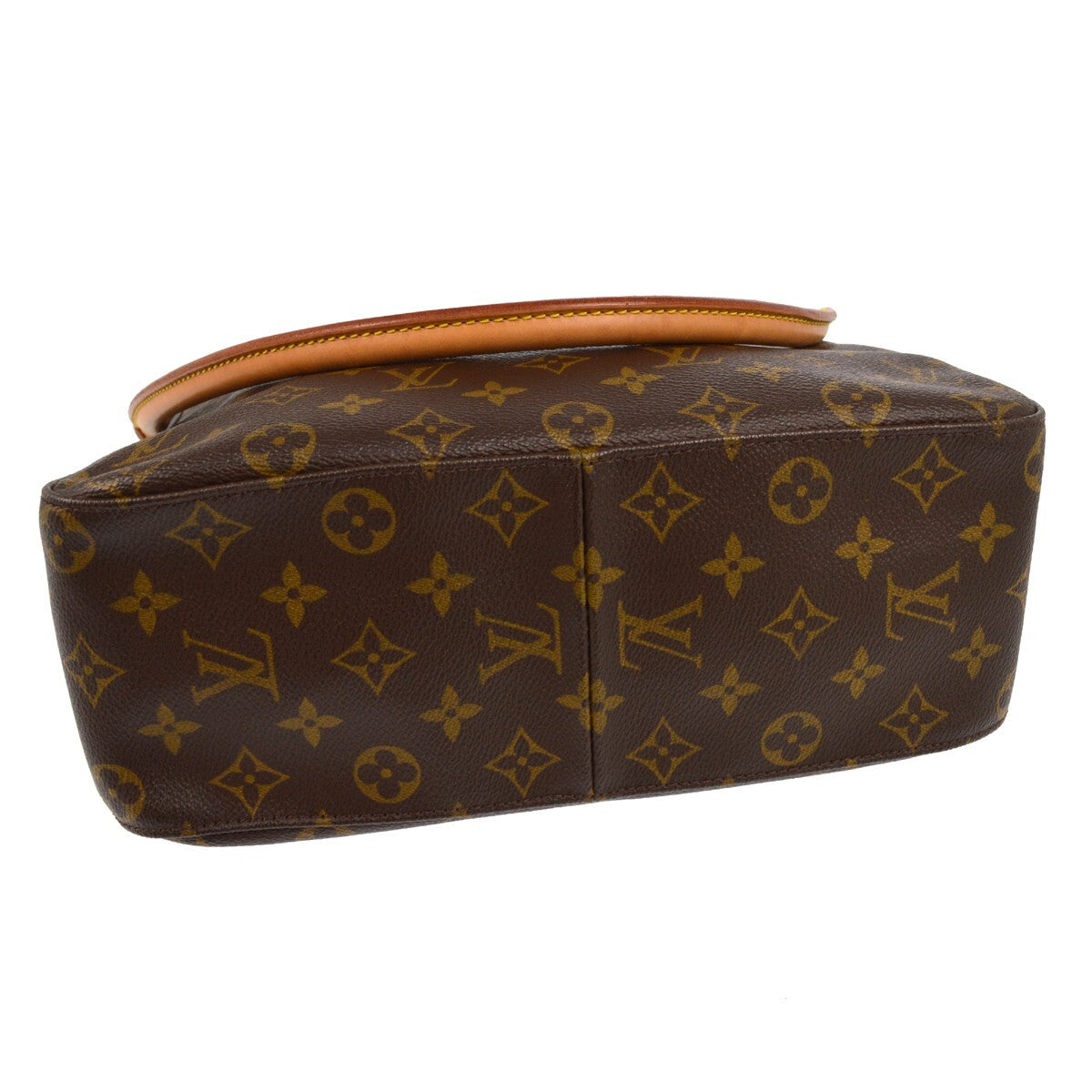 Louis Vuitton Looping Handbag Monogram Canvas, BROWN, CANVAS, Handbag