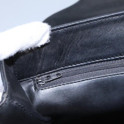 Bally Vintage Handbag Quilted Leather, Black, Leather, Handbag