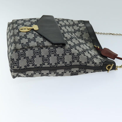 Celine Vintage Triomphe Shoulder Bag Canvas, GRAY, CANVAS, Shoulder bag