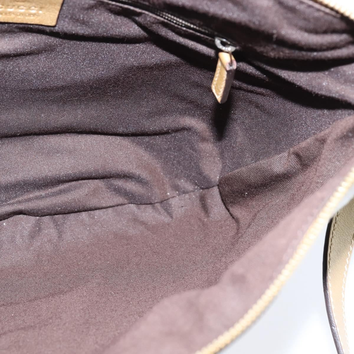 Gucci D Ring Messenger Bag GG Coated Canvas, GOLD, CANVAS, Shoulder bag