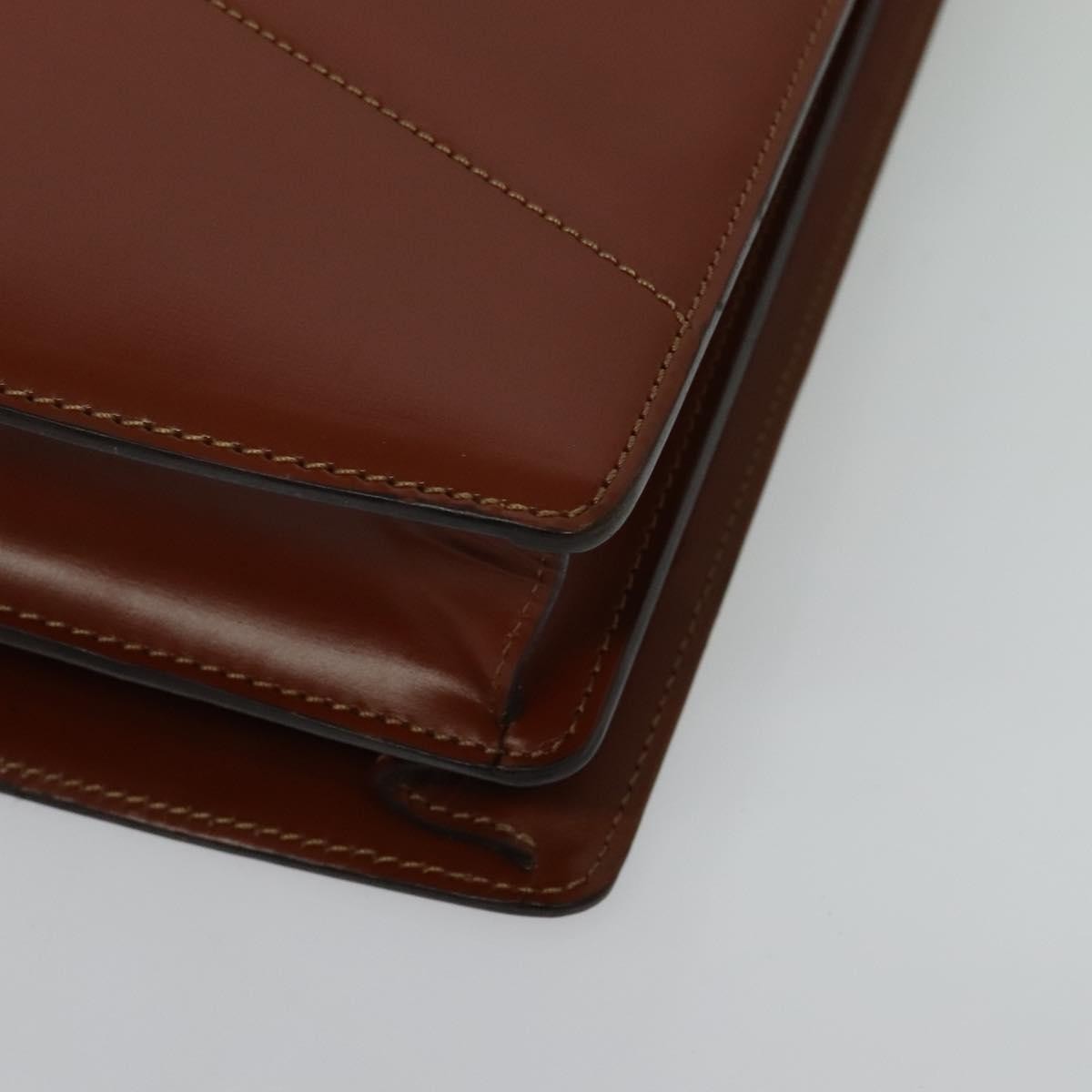 Loewe Anagram Business Leather, BROWN, LEATHER, Briefcase