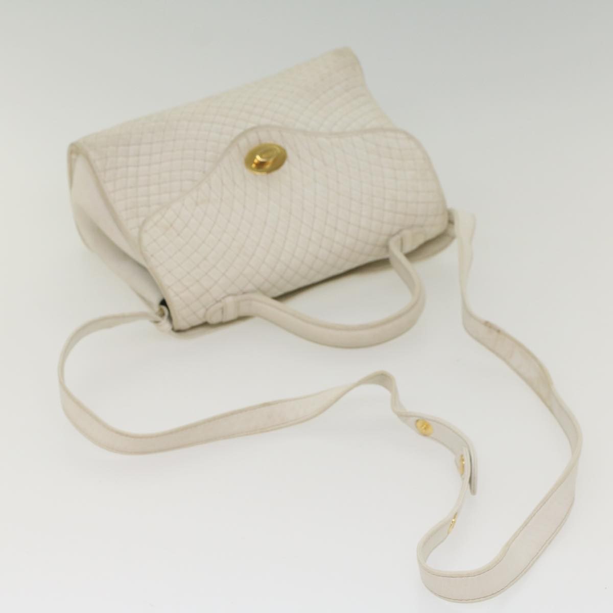 Bally Handbag Leather, WHITE, LEATHER, Handbag