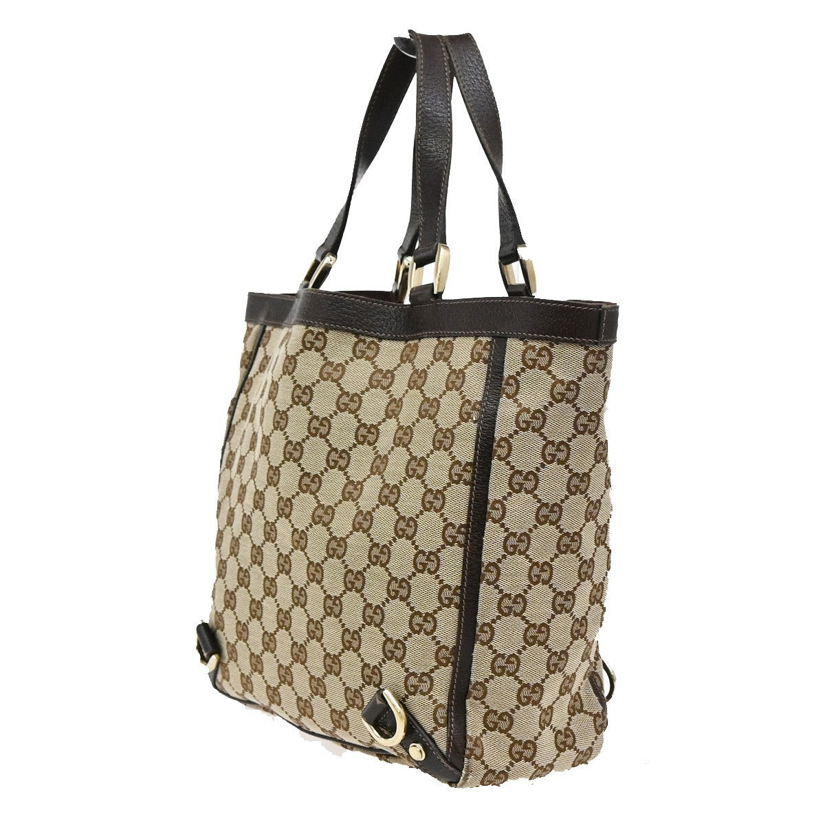 Gucci Abbey D-Ring Tote GG Canvas, BROWN, CANVAS, Tote bag