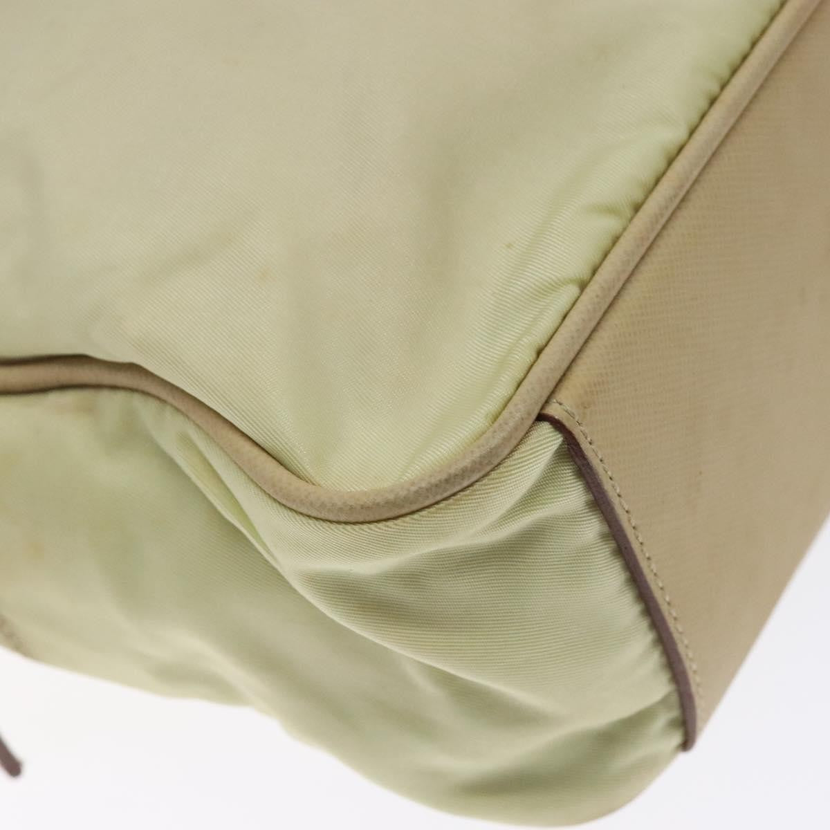 Prada Vintage Zip Handbag Tessuto, BEIGE, NYLON, Handbag