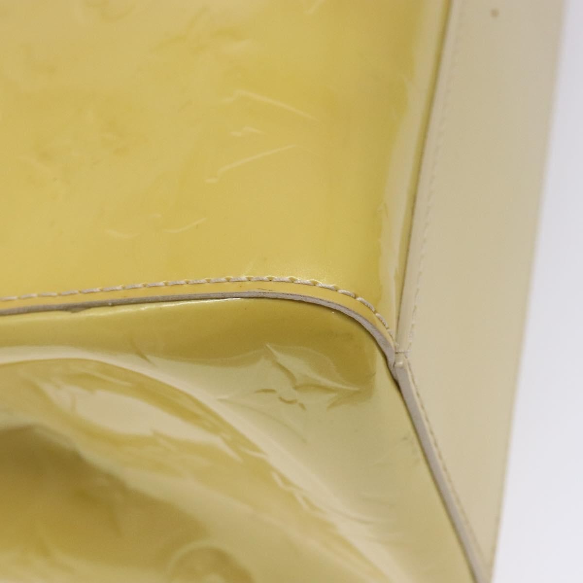 Louis Vuitton Catalina Handbag Monogram Vernis, YELLOW, PATENT_LEATHER, Tote bag