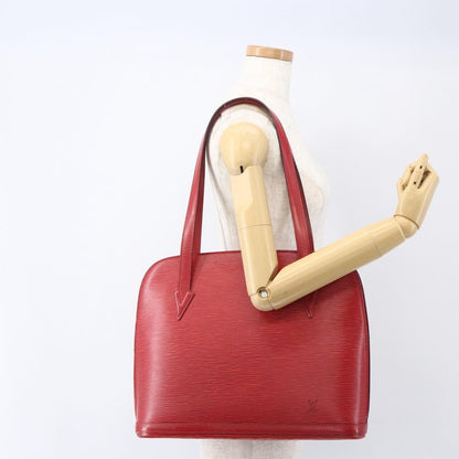 Louis Vuitton Lussac Handbag Epi Leather, RED, LEATHER, Shoulder bag