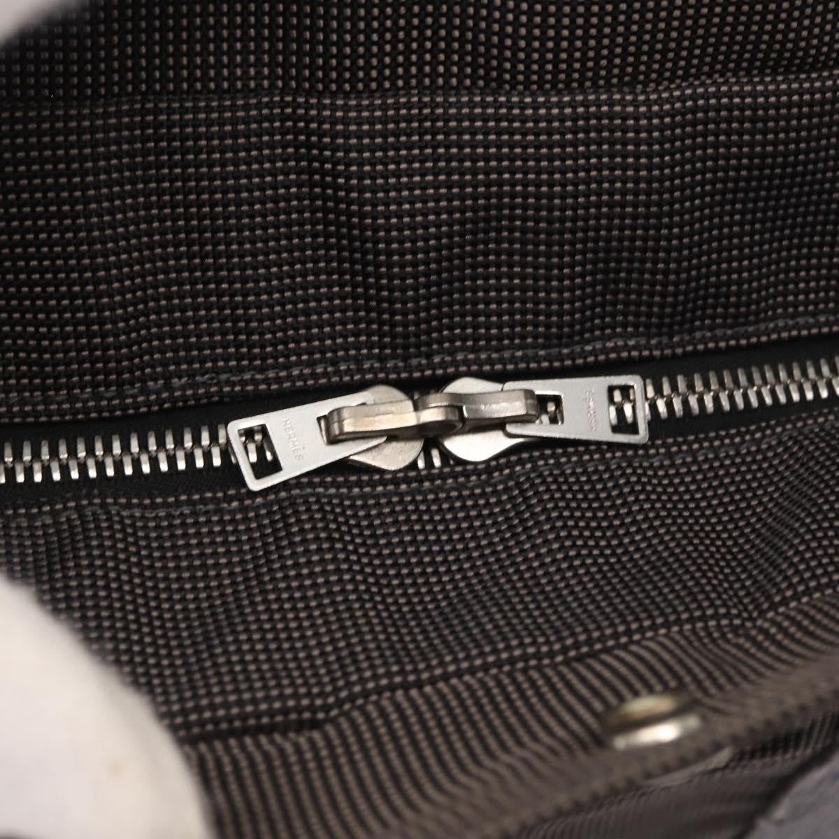 Hermes Herline Backpack Canvas, GRAY, CANVAS, Backpack