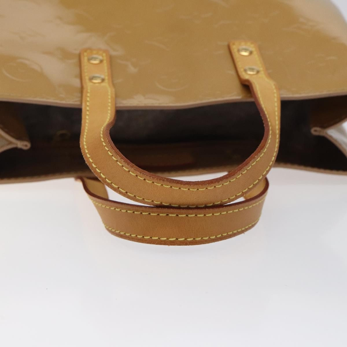 Louis Vuitton Reade Handbag Monogram Vernis, BEIGE, PATENT_LEATHER, Handbag